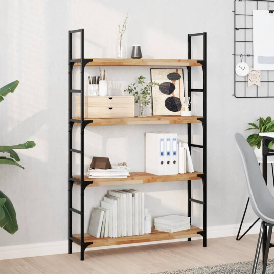 Flytende hyller 2 stk 100x20x4 cm oljebehandlet heltre akasie Flytende hyller 2 stk 100x20x4 cm oljebehandlet heltre akasie