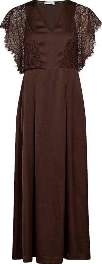 co’couture Satengkjole ccIdun Lace Dress Brun co’couture Satengkjole ccIdun Lace Dress Brun