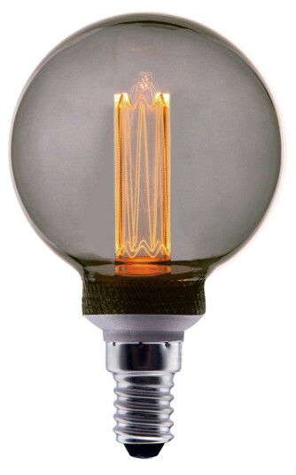 PR Home LED-pære E14 Røykgrå 80mm 1W Grå