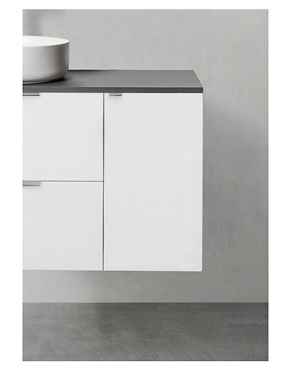 Hafa Shape 300 Sidemodul m/1 dør 30x45,3x53,5 cm u/grep Hvit Høyglans