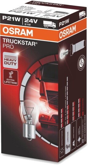 Osram Original Truckstar Pro P21w 7511Tsp 460 Lm Ba15s 10 Stk.