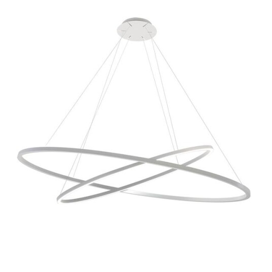 Nemo Ellisse Dobbelt Taklampe Hvit 2700K