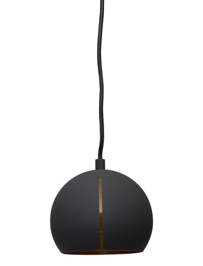 Woud Gap Pendant Black PAINTED METAL WITH BRASS COLOUR PAINT INSIDE ONE SIZE