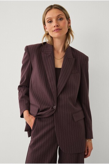 Ellos Collection Overdimensjonert blazer Rød