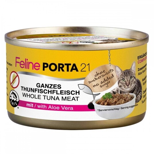 Porta 21 Feline Kattemat Tunfisk med Aloe Vera 156g - Våtfôr for Voksne Katter