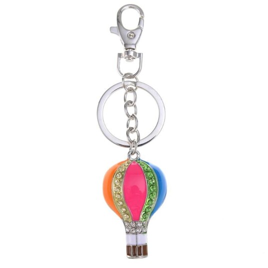 Nøkkelring bag charm grønt blad