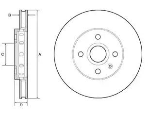 Bremseskive DELPHI BG4647C Bremseskive DELPHI BG4647C