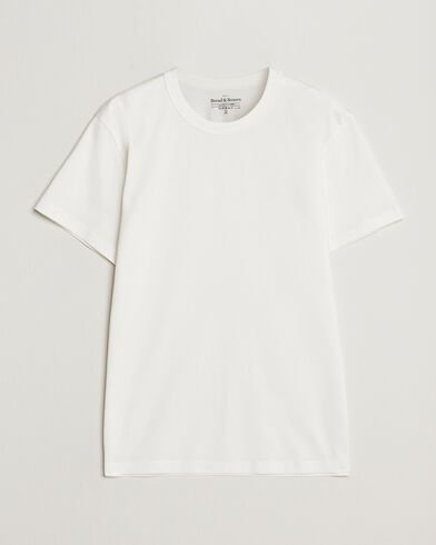 Bread & Boxers Pima Cotton Crew Neck T-Shirt Ivory