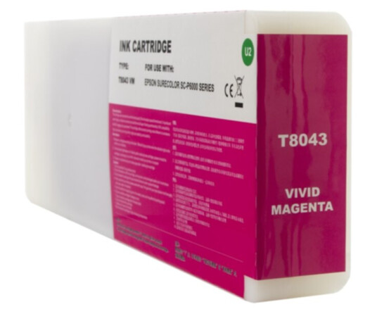 0T08043, Blekkpatron magenta, 700 ml, inkClub