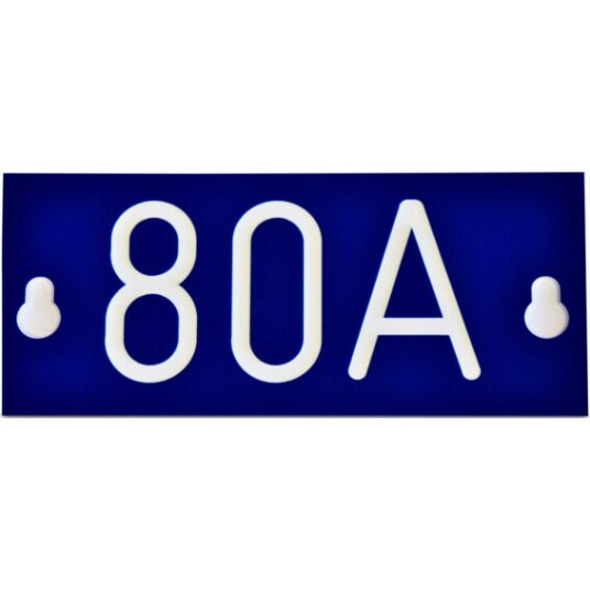 Melbye Merkeskilt Blå 80A