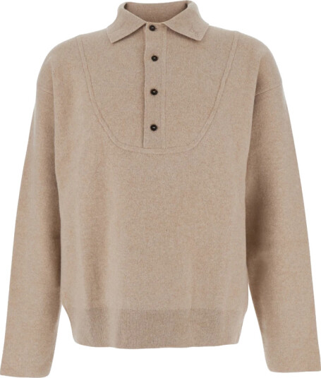 Jacquemus Herre Strikkevarer Beige L,