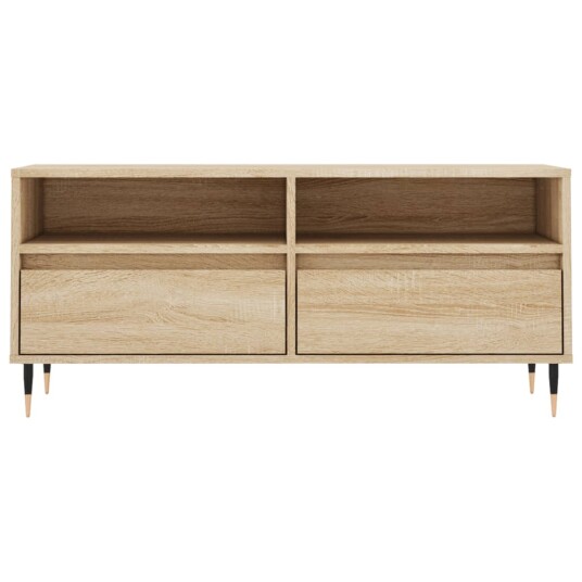 vidaXL TV-benk sonoma eik 100x34,5x44,5 cm konstruert tre vidaXL TV-benk sonoma eik 100x34,5x44,5 cm konstruert tre