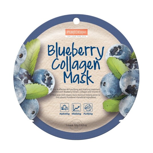 Purederm Blueberry Collagen Mask-C 18 g Purederm Blueberry Collagen Mask-C 18 g