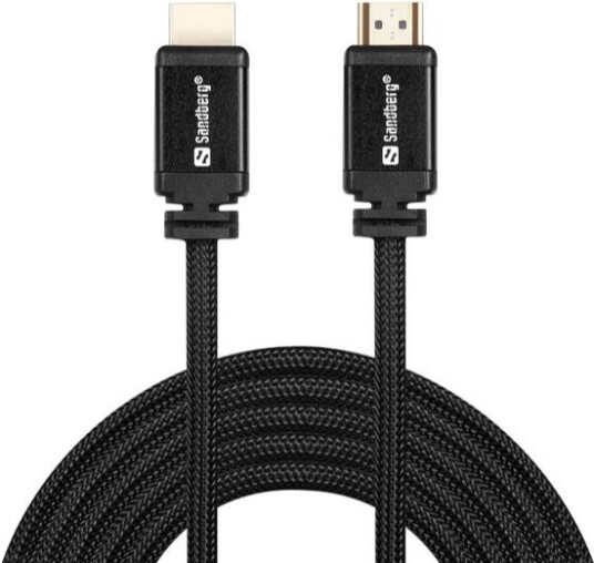 Sandberg HDMI 2.0 High Speed Kabel 3m Svart Sandberg HDMI 2.0 High Speed Kabel 3m Svart