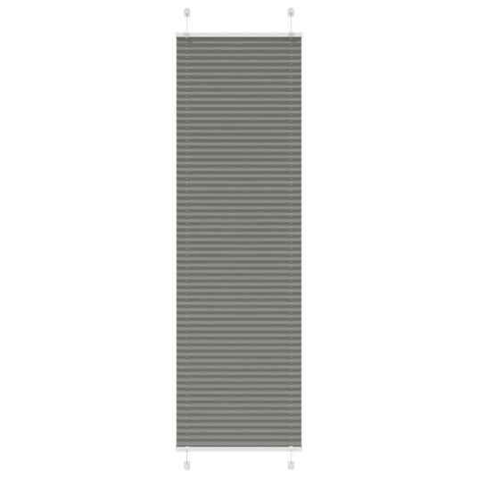 plisségardin antrasitt 65x200 cm Stoff Bredde 64,4 Polyester