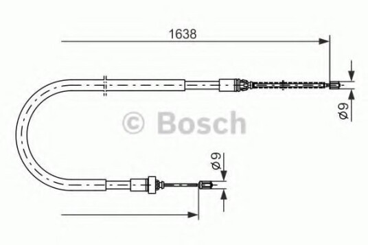 Bremsewire BOSCH 1 987 477 586