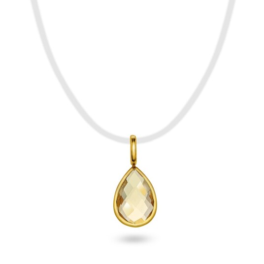 Pan Jewelry Anheng i 585 gult gull med citrin Pan Jewelry Anheng i 585 gult gull med citrin