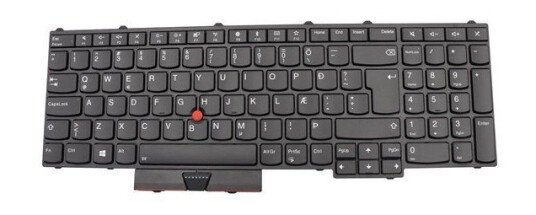 Lenovo Chicony - Brbart tastatur - til utskifting - Svart