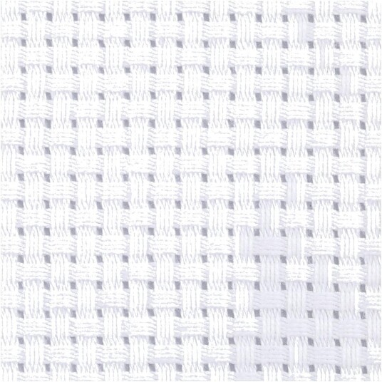 Creativ Company Aida broderistoff 35 ruter per 10 cm 300x150 cm Hvit