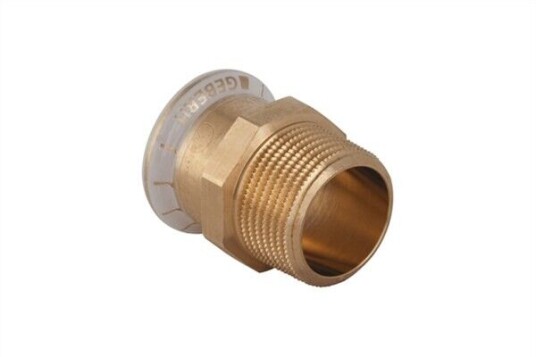 Geberit Mapress Nippelmuffe 22 mm x 1/2", Kobber Geberit Mapress Nippelmuffe 22 mm x 1/2", Kobber