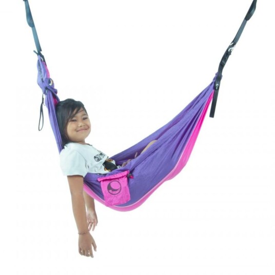 Ticket To The Moon Mini Hammock, Pink/Purple, 150 x 100 cm