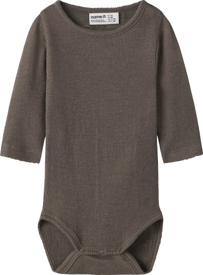 Name It Body I/e Ull/Silke Rib NBMWossa Morel Name It 1 år (80) Langermet Body Brun Name It Body I/e Ull/Silke Rib NBMWossa Morel Name It 1 år (80) Langermet Body Brun