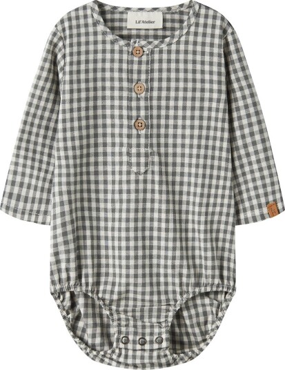 Lil"Atelier Nbmroanne Ls Body Shirt Lil   MULLED BASIL   86