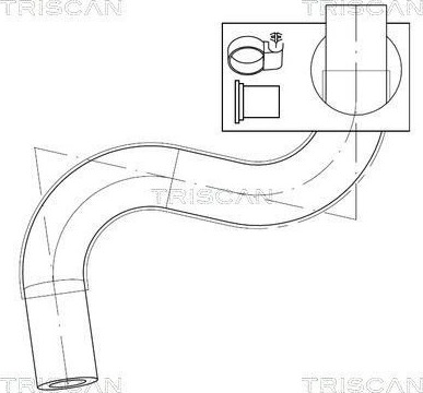 Hydraulikkslange, styring TRISCAN 8516 29072 Hydraulikkslange, styring TRISCAN 8516 29072