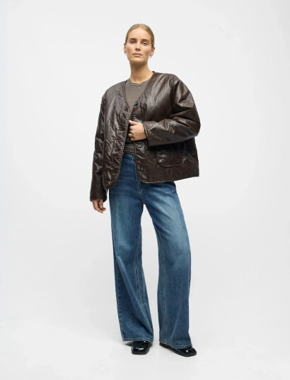 Object Objolivia L/S Lo Jacket 141 - Brown - 42 Object Objolivia L/S Lo Jacket 141 - Brown - 42