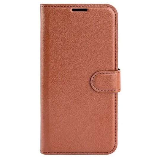 INCOVER Samsung Galaxy A25 (5G) Litchi Kunstskinn Deksel m. Lommebok - Brun