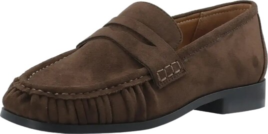 Bianco Biacarma Penny Loafer Faux Suede   Brown   39