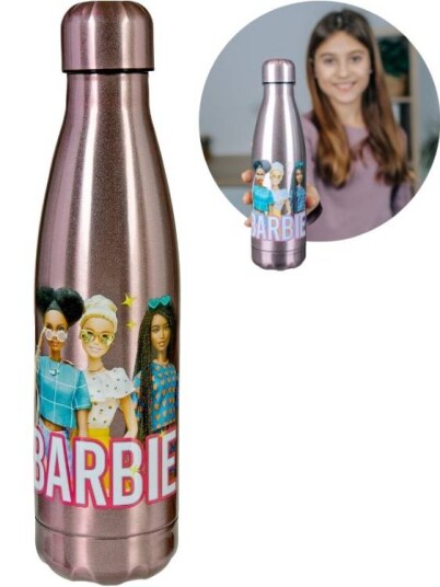Barbie drikkeflaske med skruelokk 450 ml