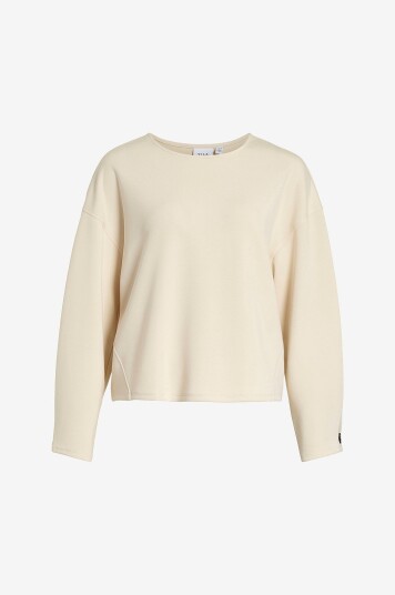 Vila Collegegenser viAniria O neck L/S Grå