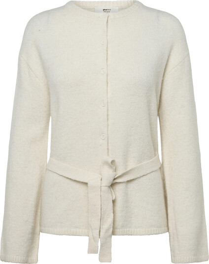 Gina Tricot Knitted Tie Cardigan Cream S