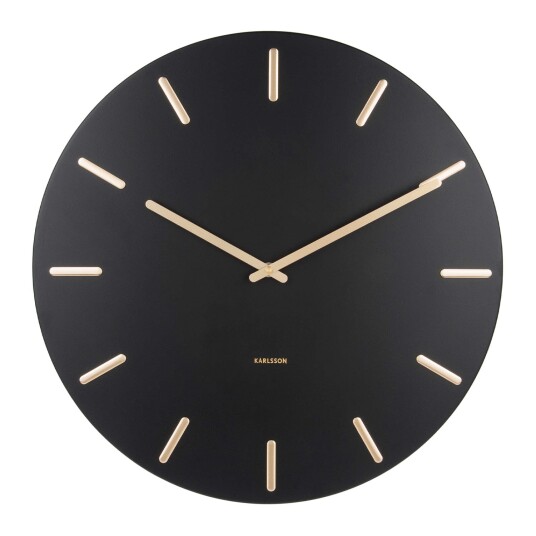KARLSSON Wall Clock Charm - Black - 45CM
