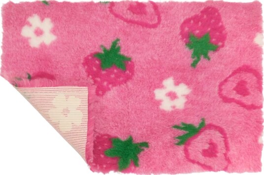 VetBed Nonslip Rosa Jordbær 100x75cm