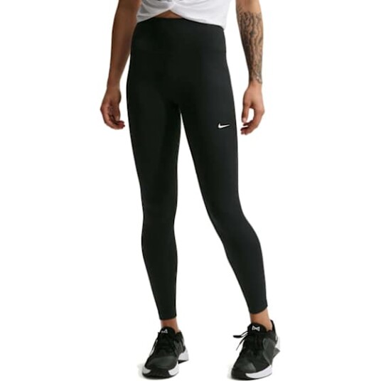 Nike One Seamless Front Leggings Dame Black/White L