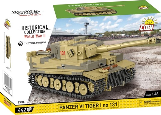 Cobi Tiger I Stridsvogn Byggesett 8+ År 442 Deler