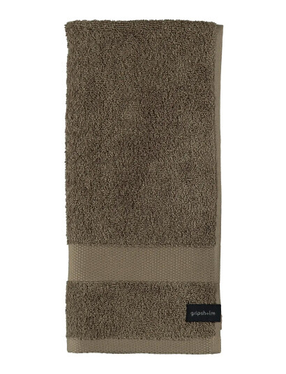 Gripsholm Towel  Gripsholm White 50X70   Brown   50X70CM