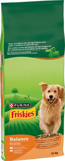 Friskies Tørrfôr Purina Balance Hund Med Og Grønnsaker Kylling Okse 12 kg Friskies Tørrfôr Purina Balance Hund Med Og Grønnsaker Kylling Okse 12 kg