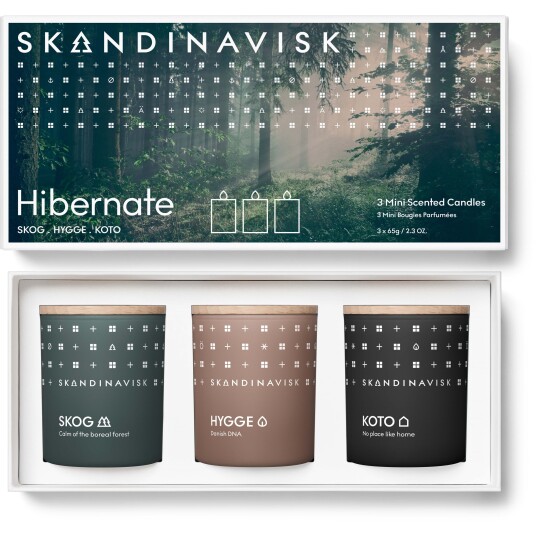 Skandinavisk Hibernation duftlys gavesett mini 3 deler Skandinavisk Hibernation duftlys gavesett mini 3 deler