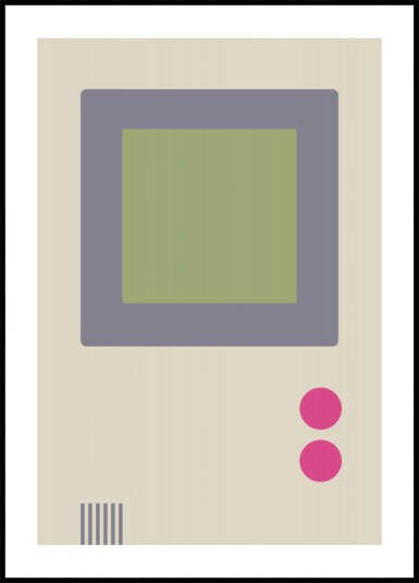 Classic Gaming Handheld Plakat / 50x70