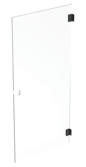 Ifö Showerama Art Dusjdør rett, klart glass/matt svart 700 mm, Baderom