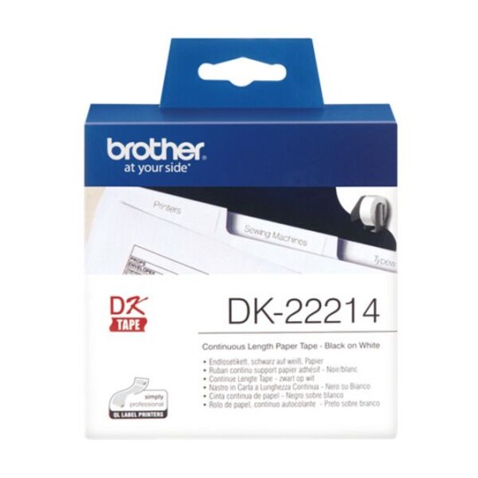 BROTHER LABELS 12MMX30,48M WHITE PAPER