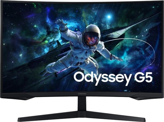 Samsung Odyssey G5 32" QHD Gaming-skjerm 165Hz Bøyd Sort