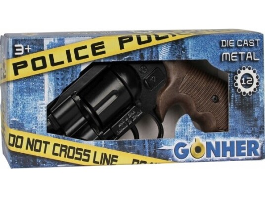 Gonher 38/6 Metall Politirevolver 12 Runder Gonher 38/6 Metall Politirevolver 12 Runder