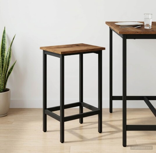 vidaXL Barstol Gammelt tre 40 x 32 x 74 cm Konstruert tre vidaXL Barstol Gammelt tre 40 x 32 x 74 cm Konstruert tre