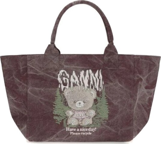 Ganni Dame Vesker Rød ONE SIZE,