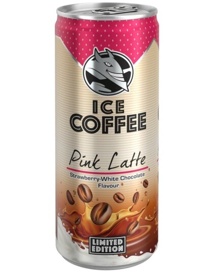 Hell Iskaffe med Jordbær og Hvit Sjokoladesmak 250 ml