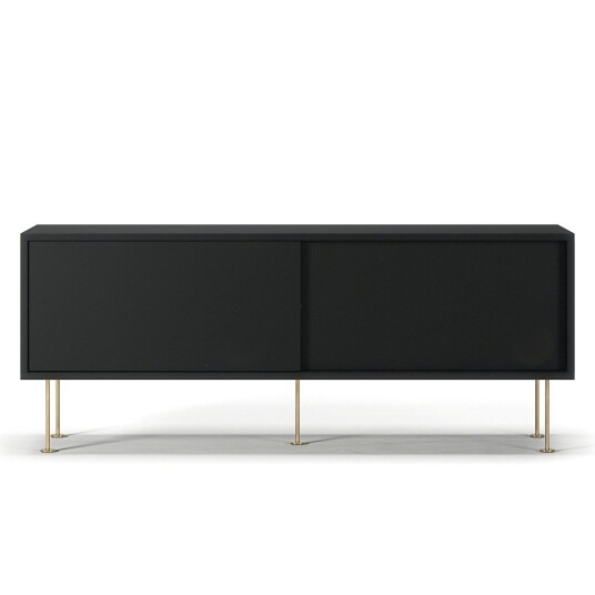 Decotique Vogue Mediabenk Med Ben 136 Cm / Messing TV benker og mediebenker Mdf Antrasitt 132562